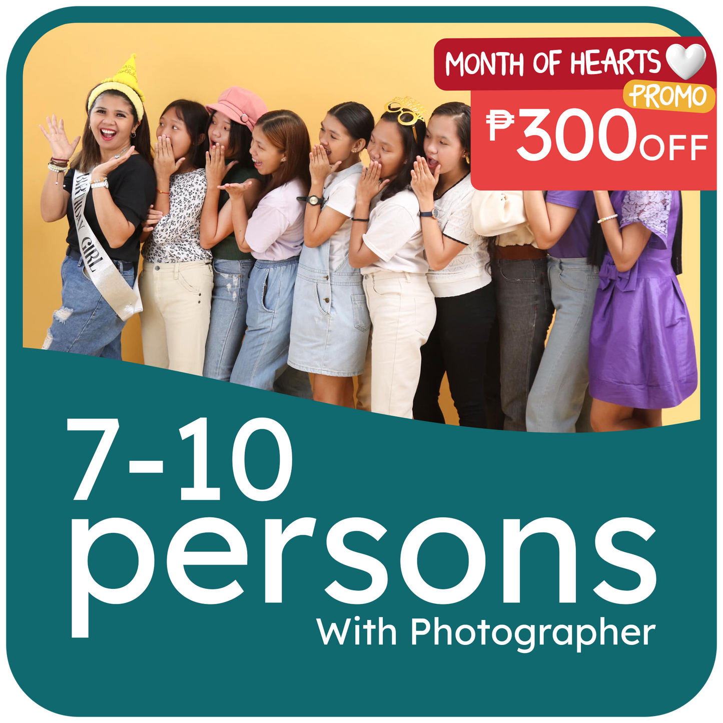 Creative Group (7-10 Persons)- With Photographer