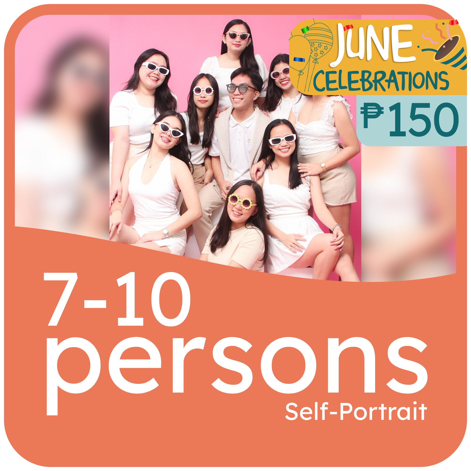 Groufie B (7-10 Persons)- Self-Shoot