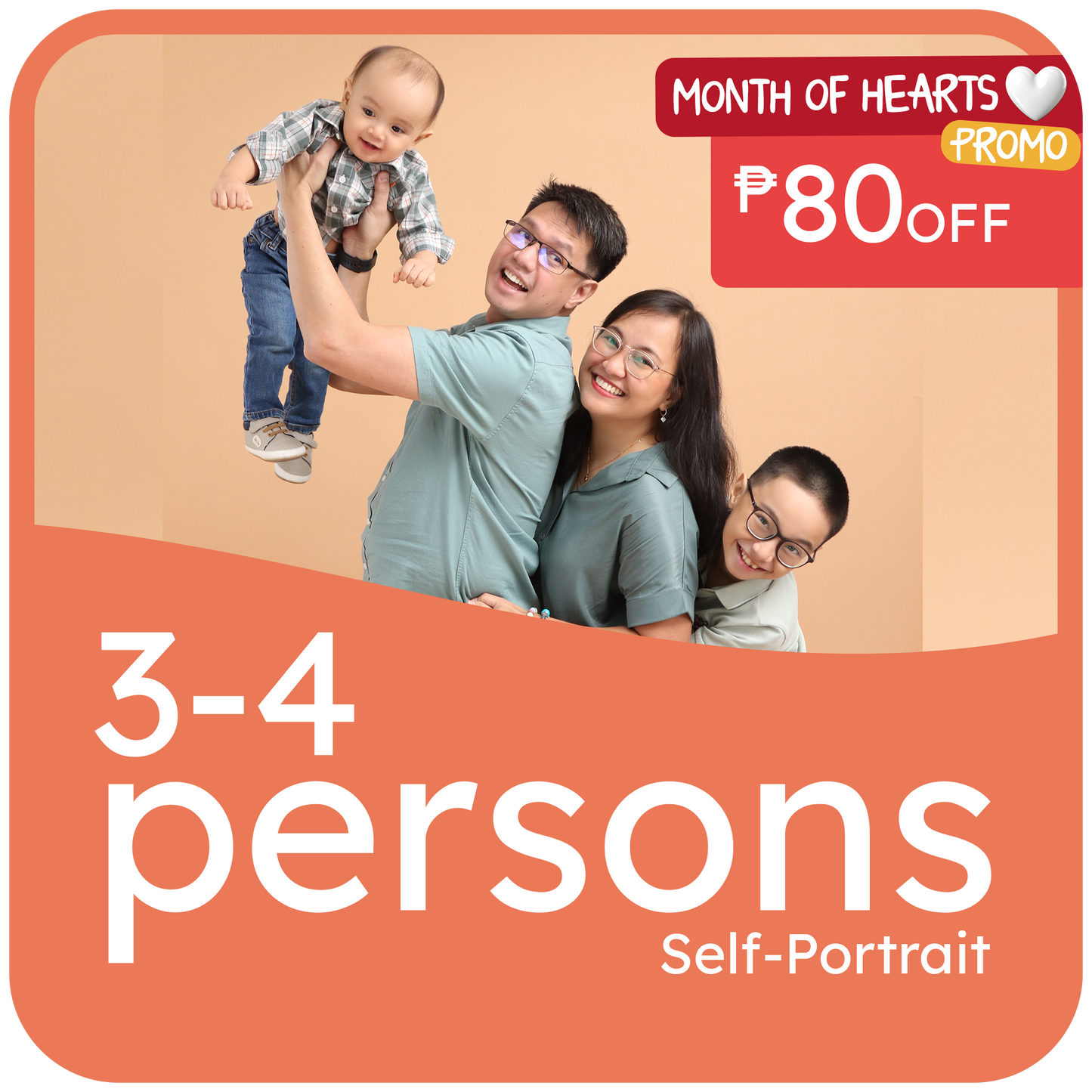 Selfie C (3-4 Persons)- Self-Shoot